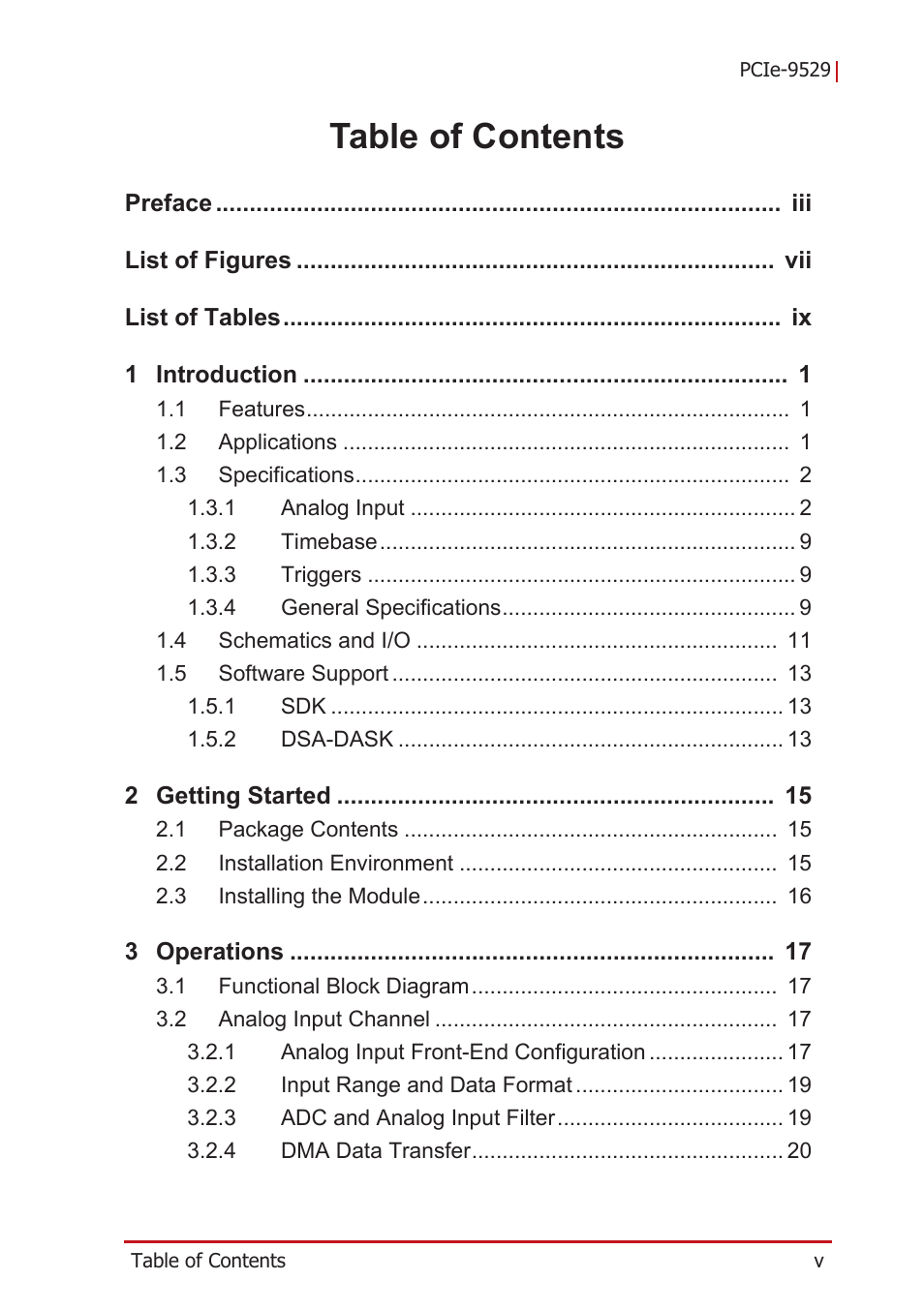 ADLINK PCIe-9529 User Manual | Page 5 / 46