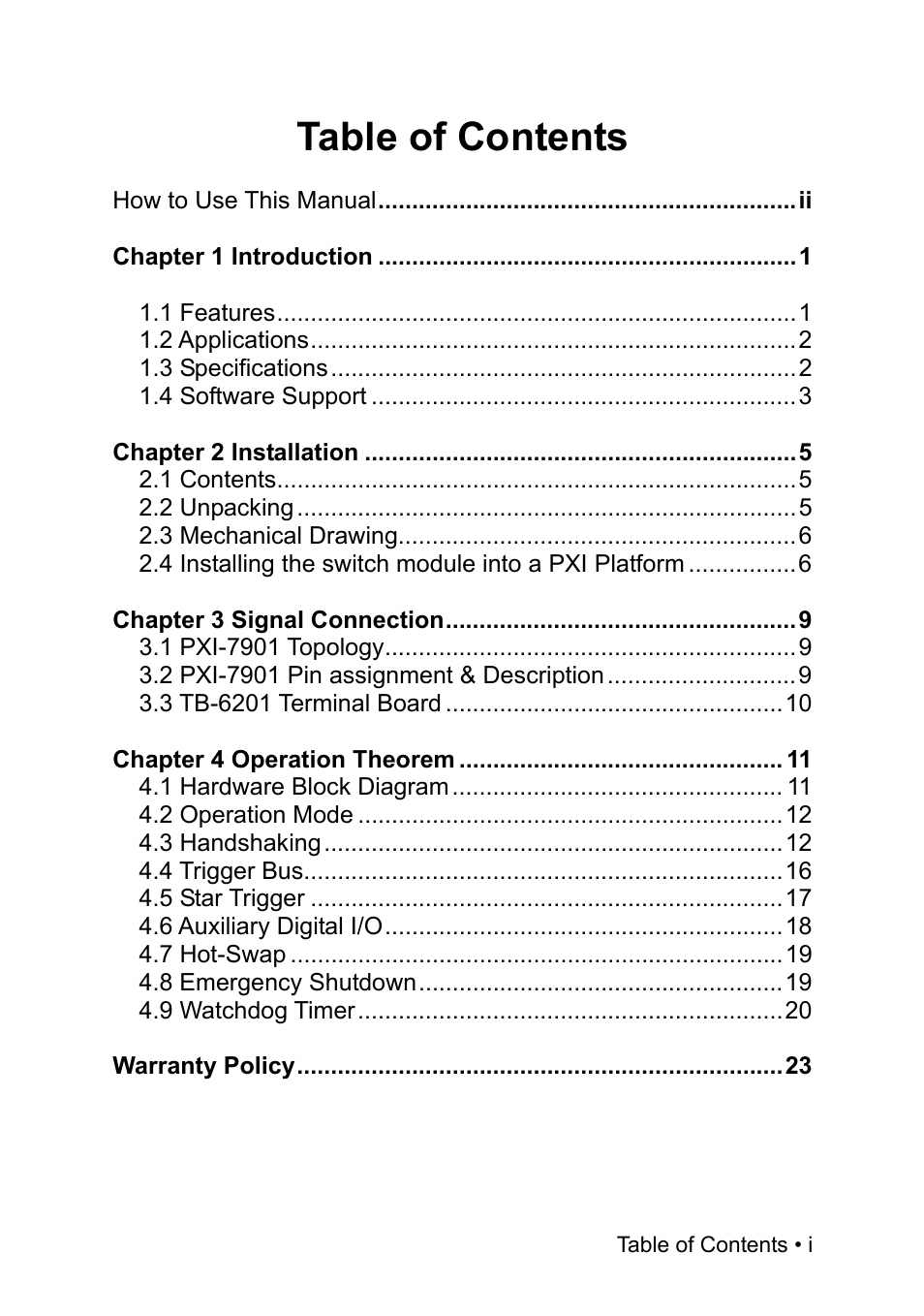 ADLINK PXI-7901 User Manual | Page 5 / 29