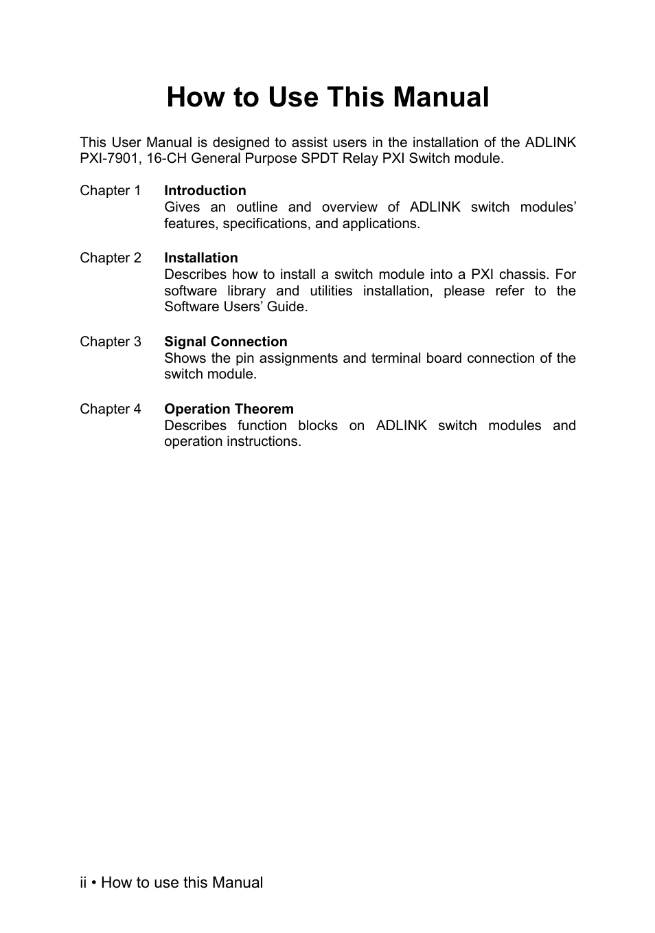 How to use this manual | ADLINK PXI-7901 User Manual | Page 6 / 29