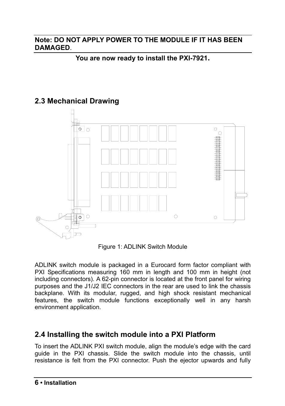 ADLINK PXI-7921 User Manual | Page 12 / 37