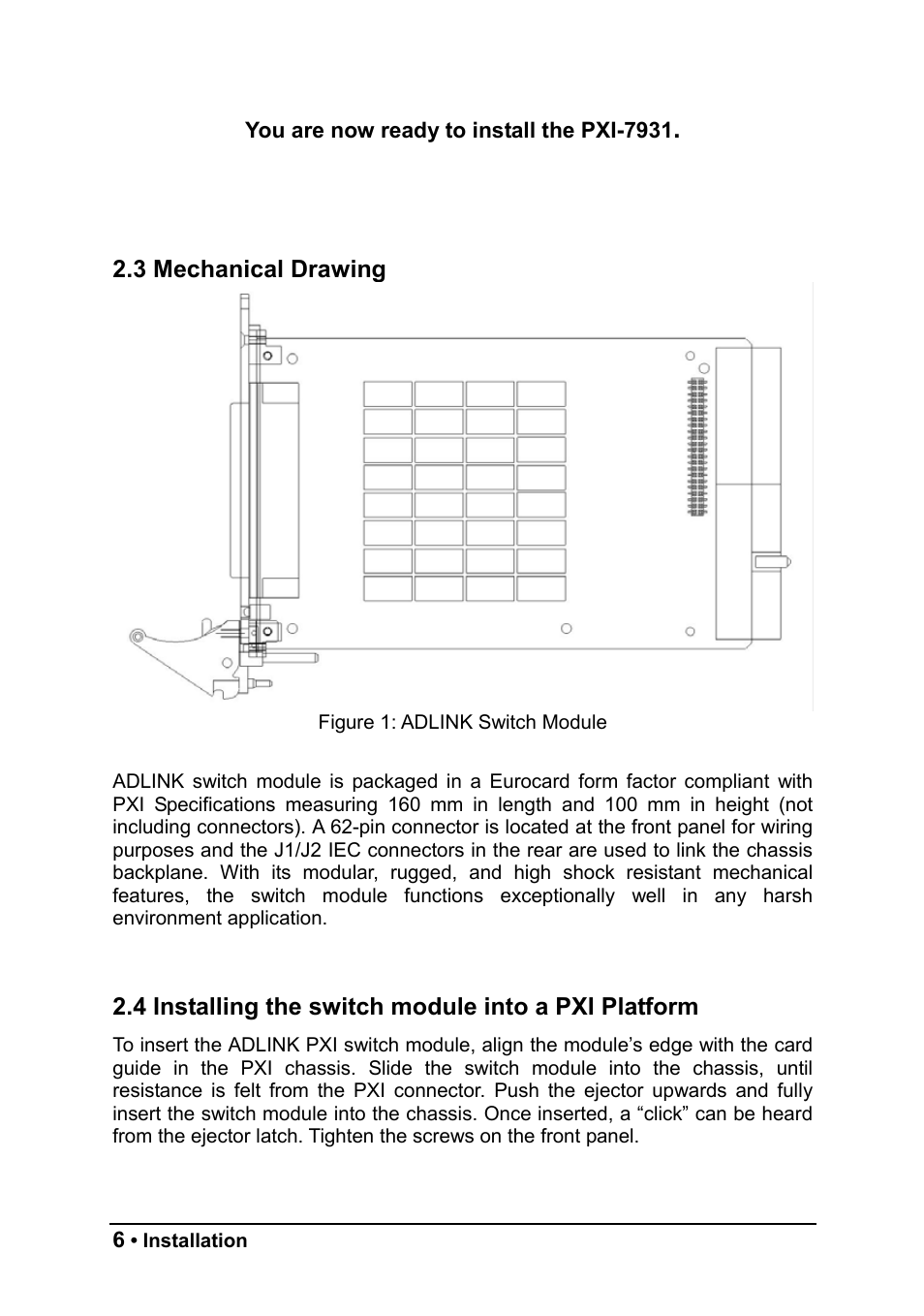 ADLINK PXI-7931 User Manual | Page 12 / 39