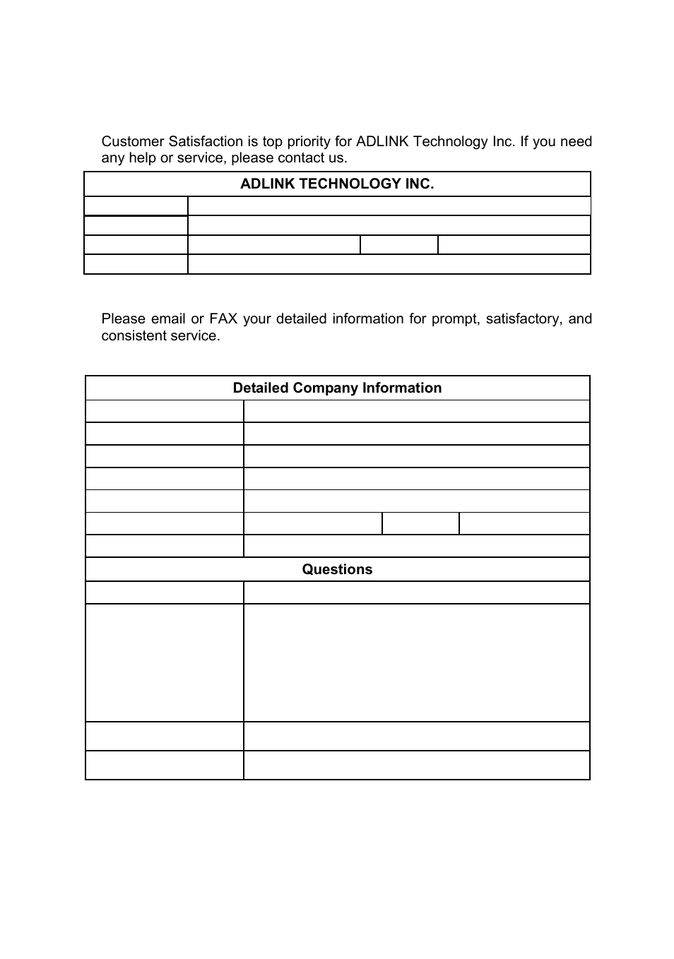Getting service from adlink | ADLINK PXI-7931 User Manual | Page 3 / 39