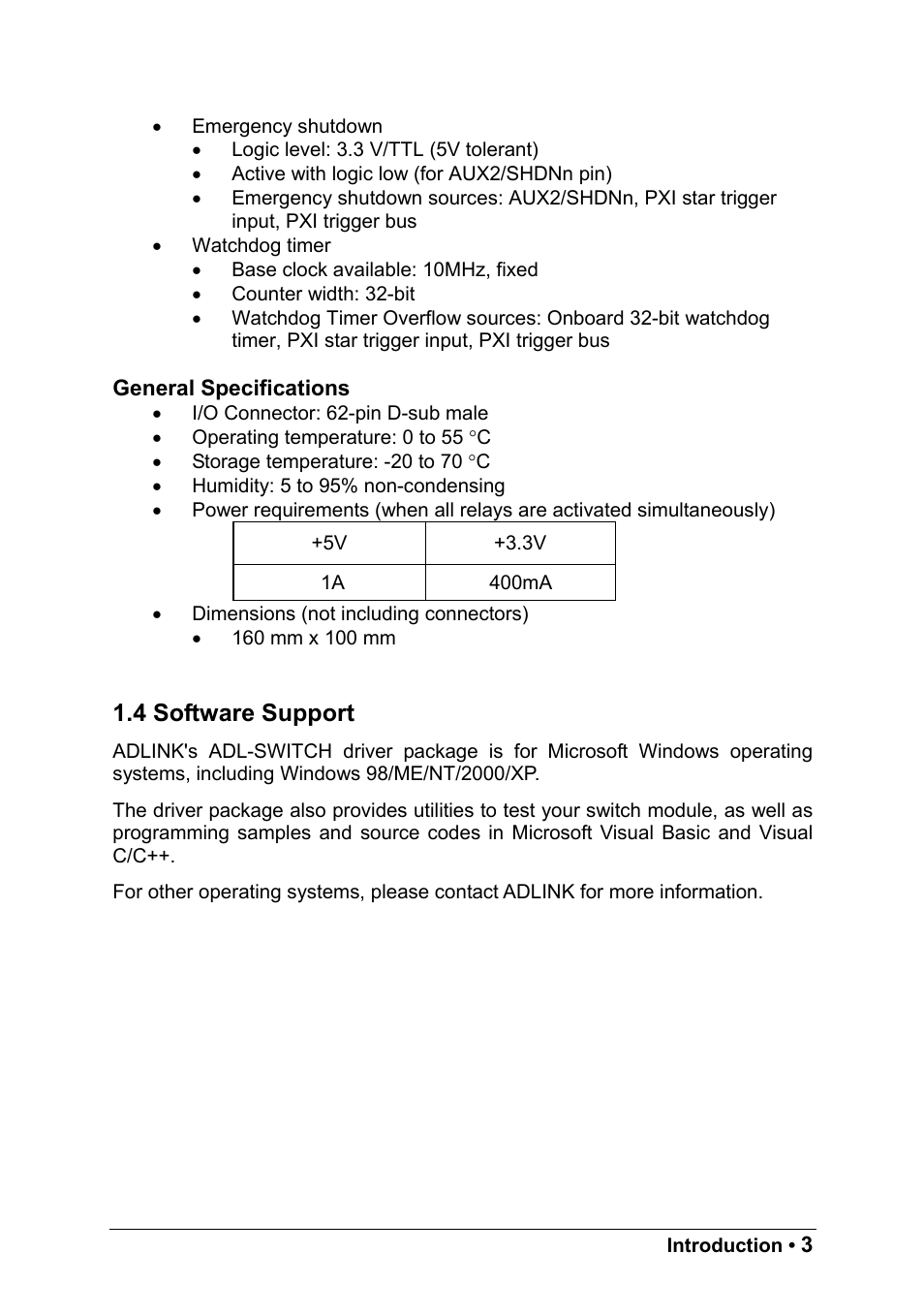 4 software support | ADLINK PXI-7931 User Manual | Page 9 / 39