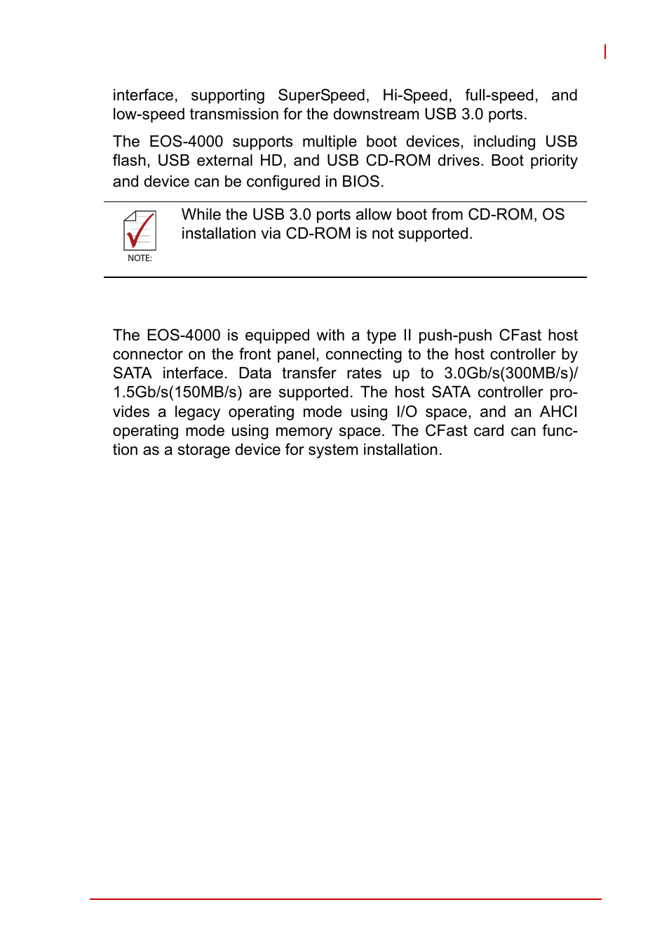 9 cfast slot, Cfast slot | ADLINK EOS-4000 User Manual | Page 23 / 80