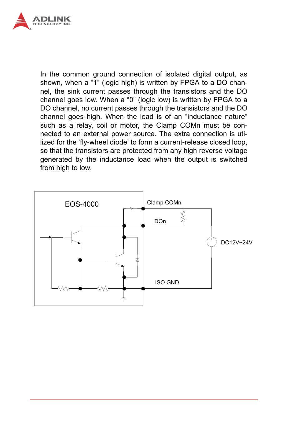 8 general purpose digital signals, 1 general purpose digital output (edo), General purpose digital signals | General purpose digital output (edo) | ADLINK EOS-4000 User Manual | Page 36 / 80