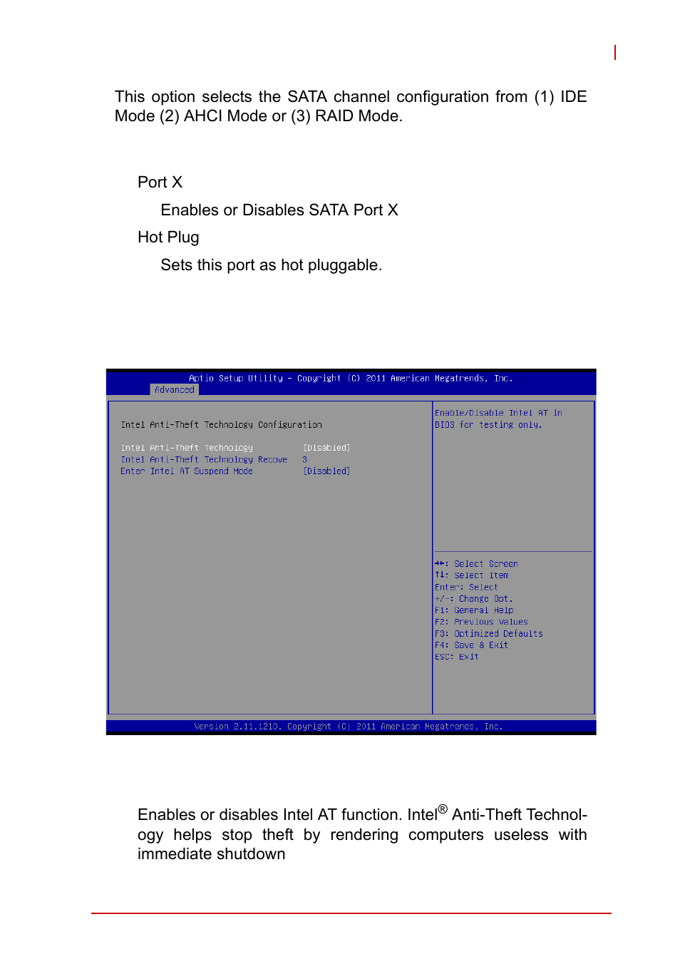 A.2.6 intel anti-theft technology configuration, A.2.6, Intel anti-theft technology configuration | ADLINK EOS-4000 User Manual | Page 63 / 80