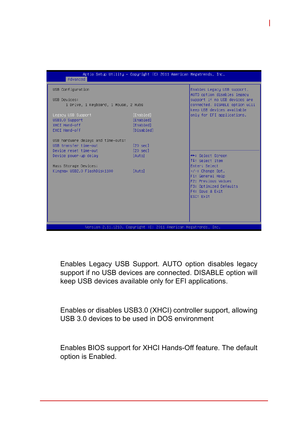 A.2.8 usb configuration, A.2.8, Usb configuration | ADLINK EOS-4000 User Manual | Page 65 / 80