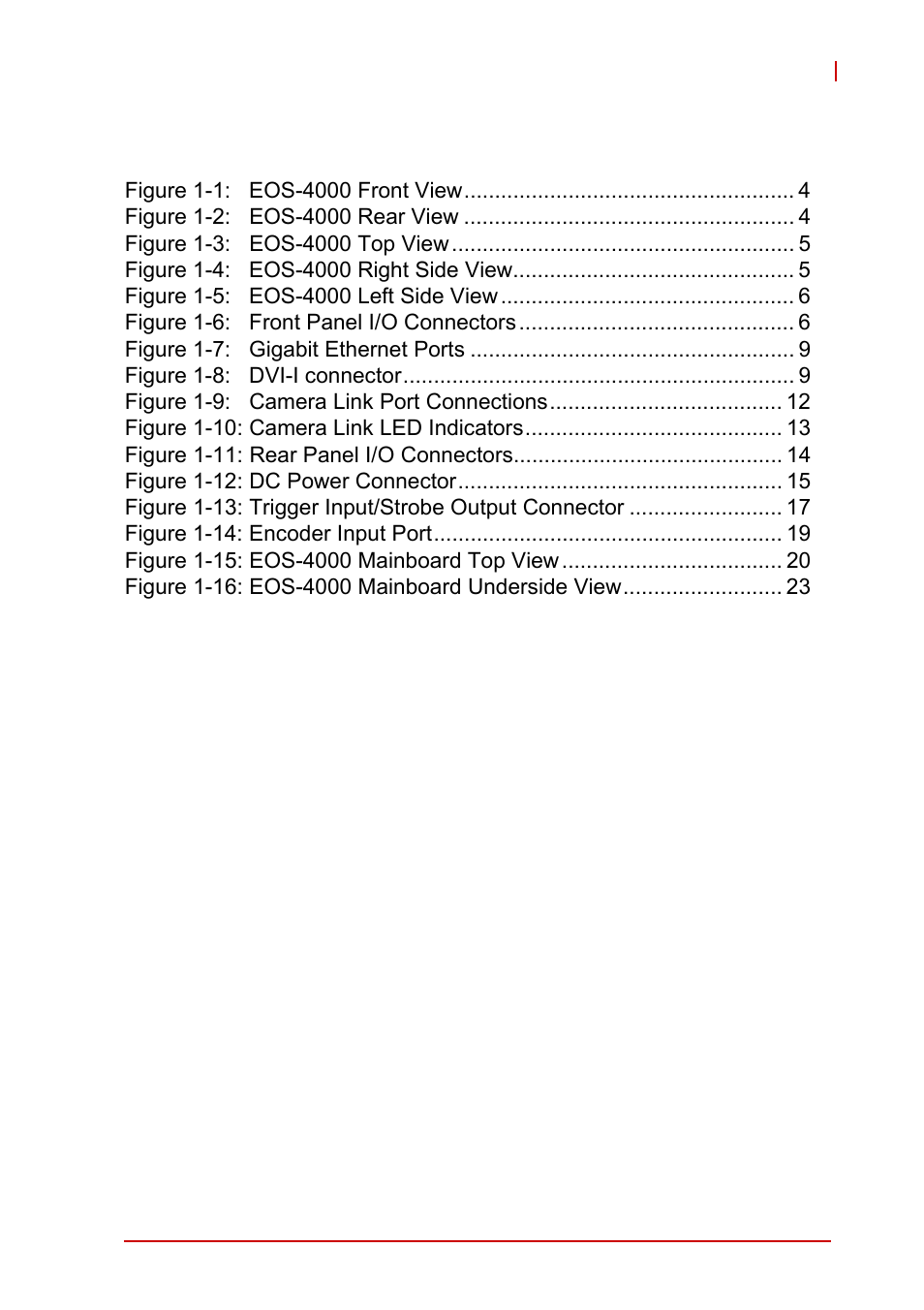 List of figures | ADLINK EOS-4000 User Manual | Page 9 / 80