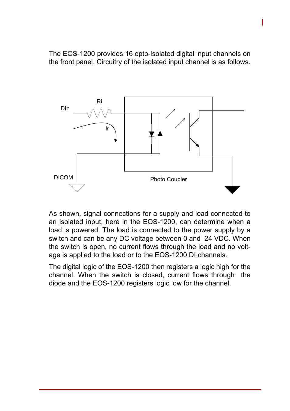 2 general purpose digital input (edi), General purpose digital input (edi) | ADLINK EOS-1200 User Manual | Page 35 / 108