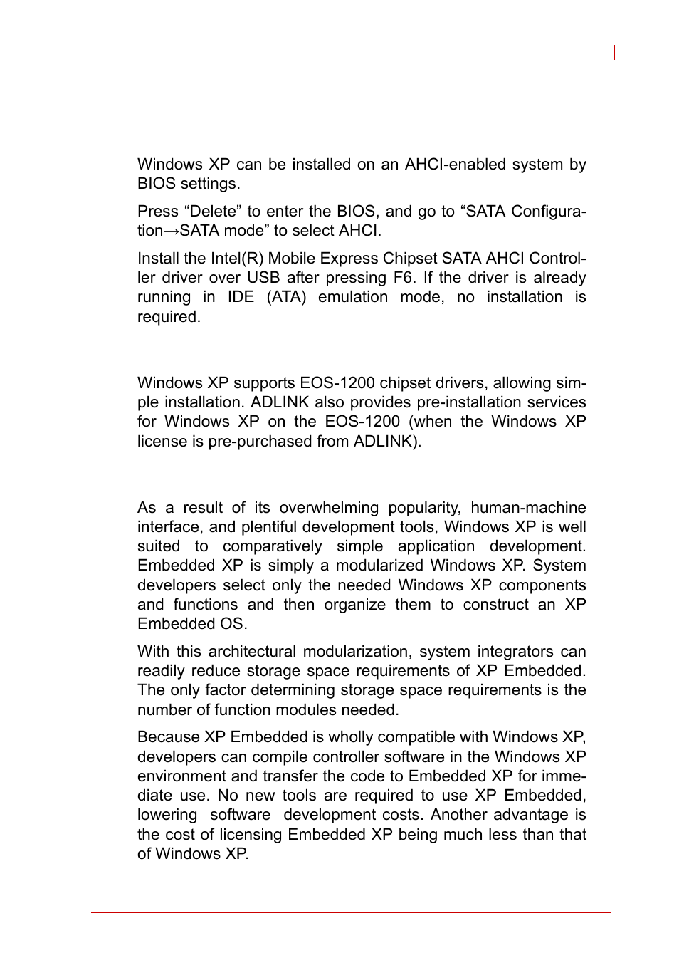 1 windows xp, Windows xp | ADLINK EOS-1200 User Manual | Page 43 / 108