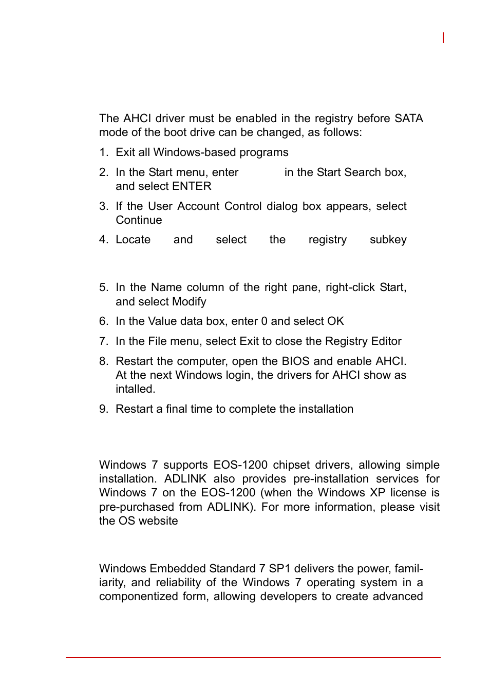 2 windows 7, Windows 7 | ADLINK EOS-1200 User Manual | Page 45 / 108