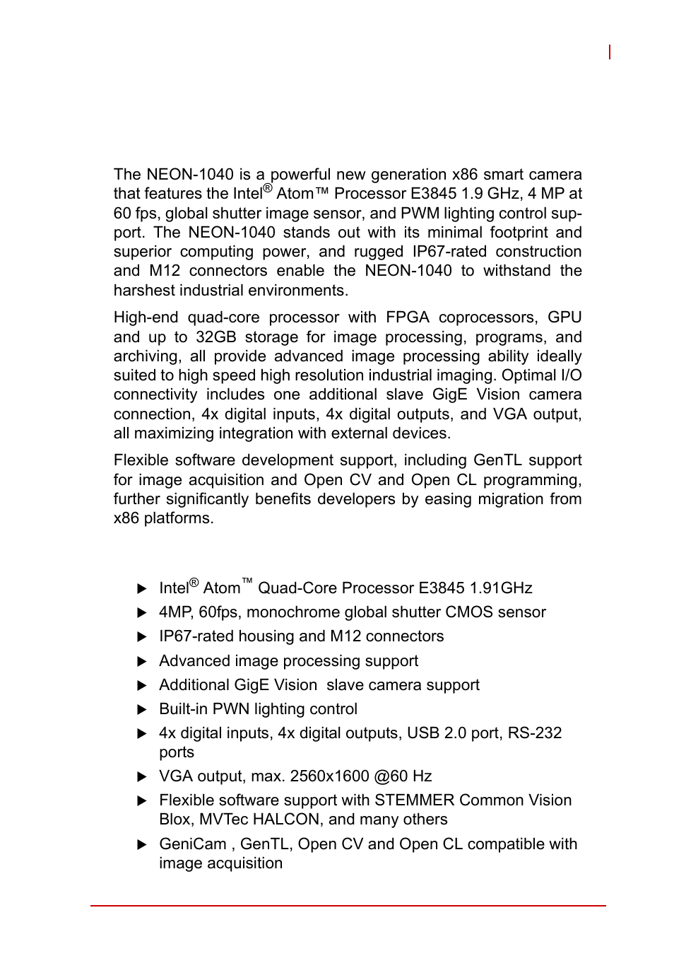 1 introduction, 1 overview, 2 features | Overview, Features, 1introduction | ADLINK NEON-1020 User Manual | Page 11 / 40