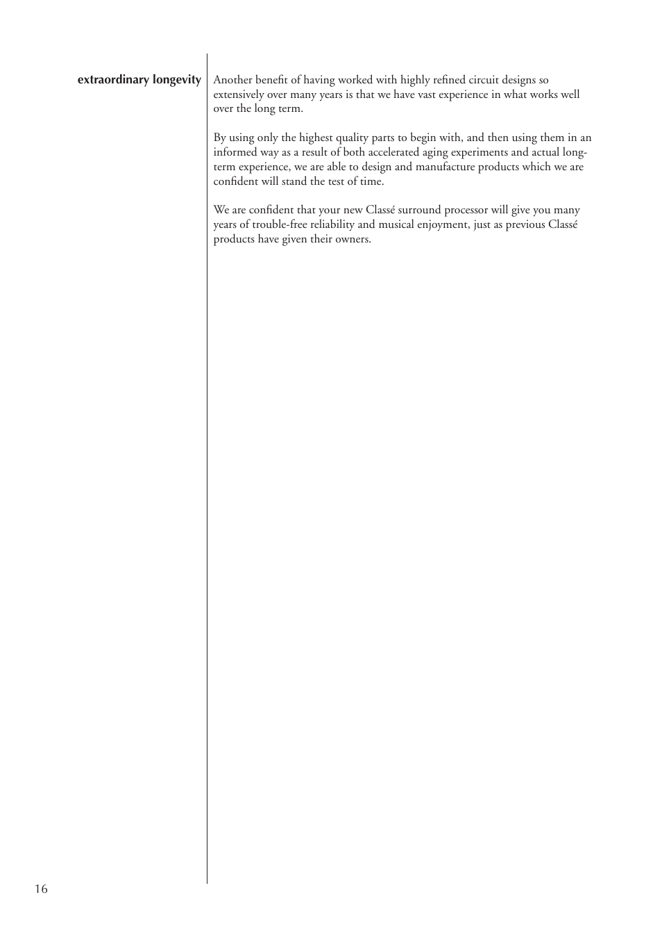 Classe Audio SSP-300 User Manual | Page 16 / 62