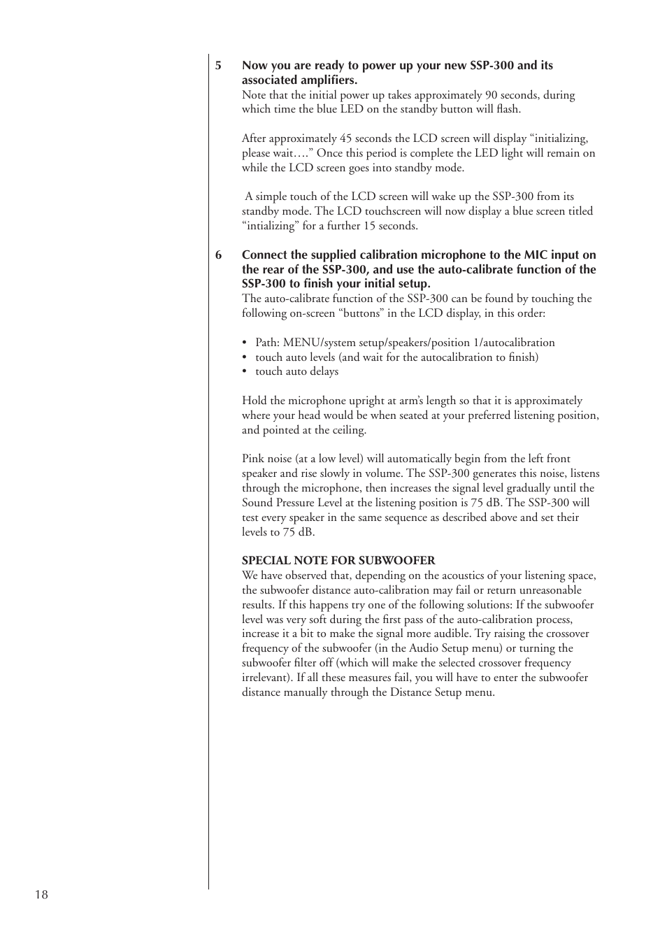 Classe Audio SSP-300 User Manual | Page 18 / 62