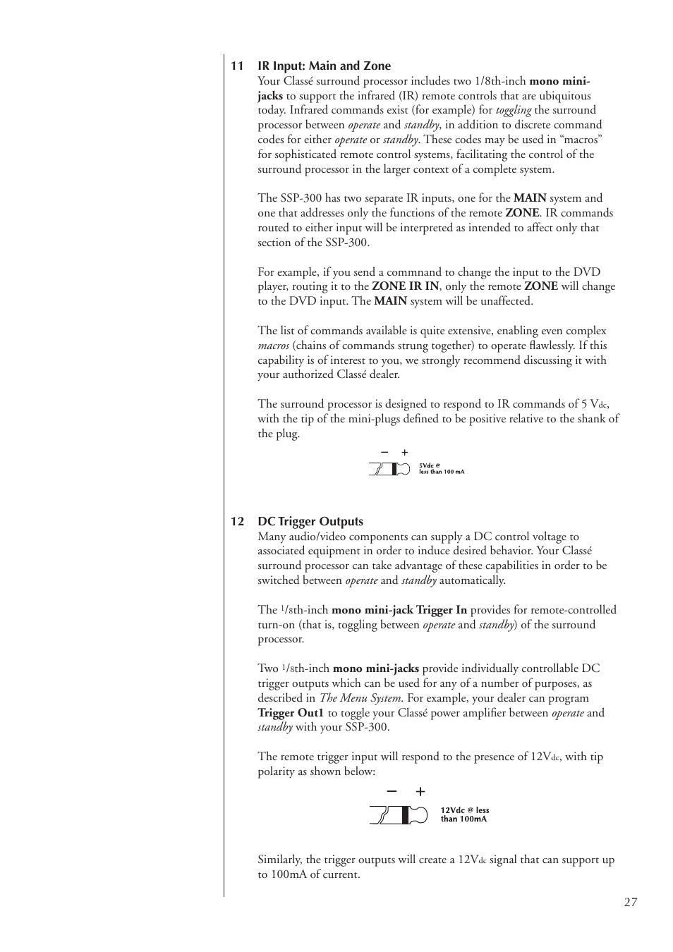 Classe Audio SSP-300 User Manual | Page 27 / 62