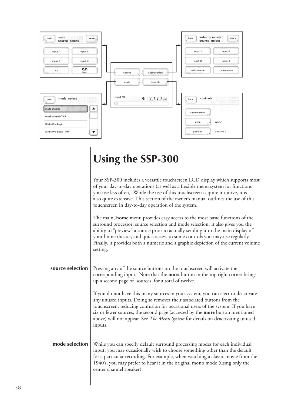 Using the ssp-300 | Classe Audio SSP-300 User Manual | Page 38 / 62