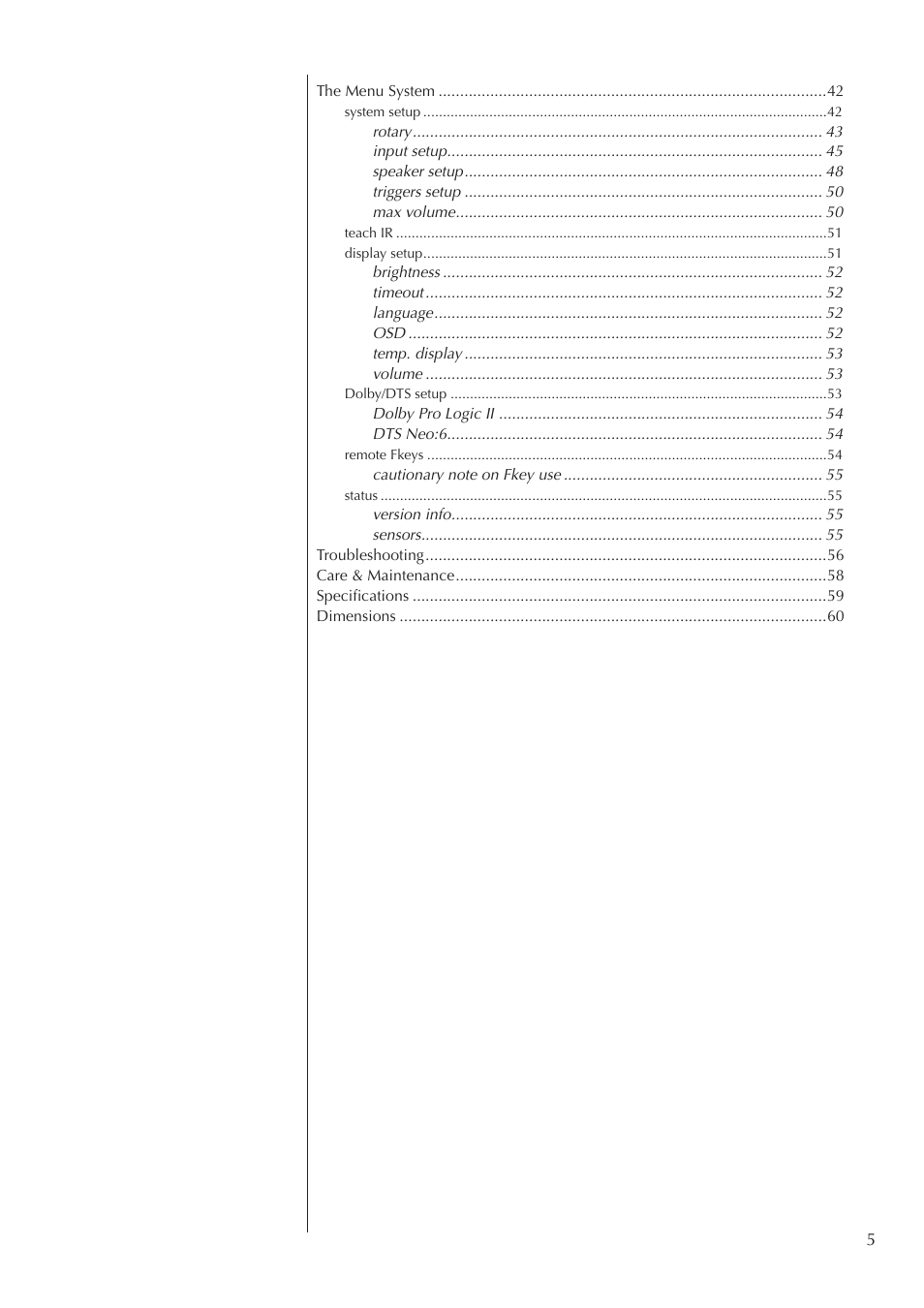 Classe Audio SSP-300 User Manual | Page 5 / 62