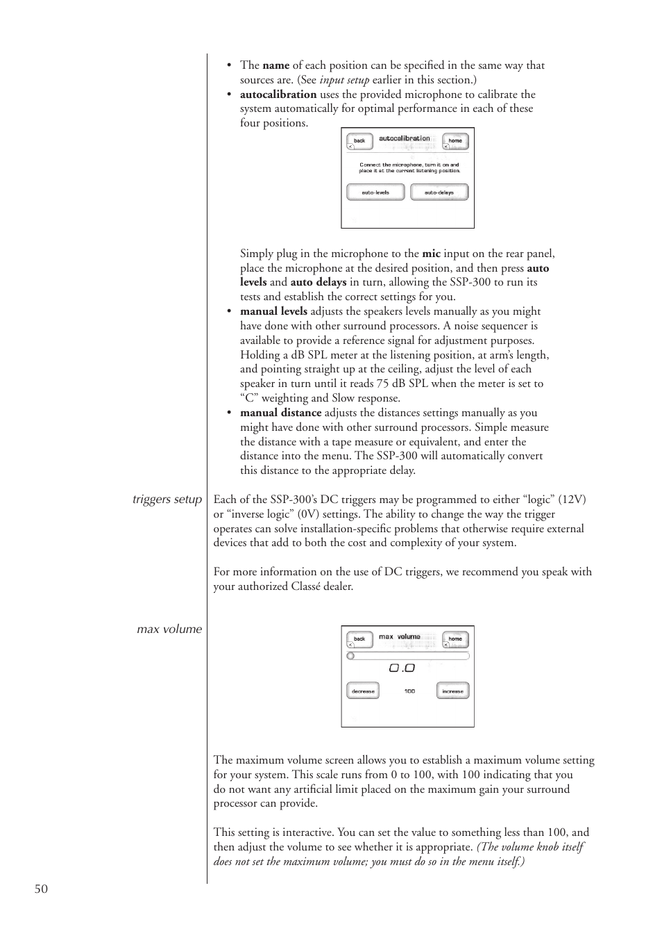Classe Audio SSP-300 User Manual | Page 50 / 62