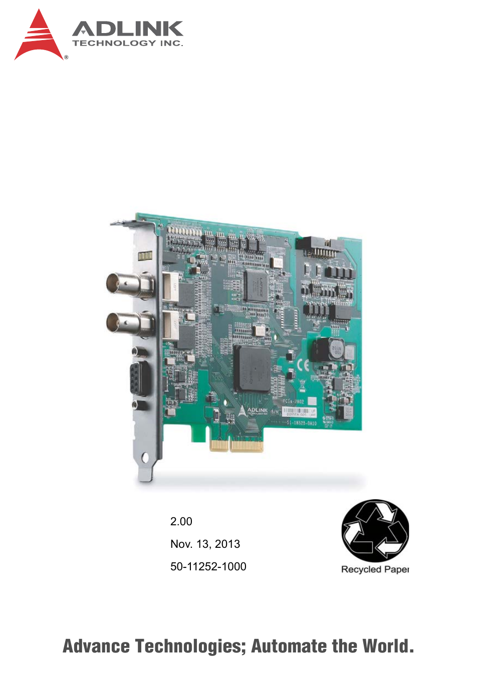 ADLINK PCIe-2602 User Manual | 88 pages