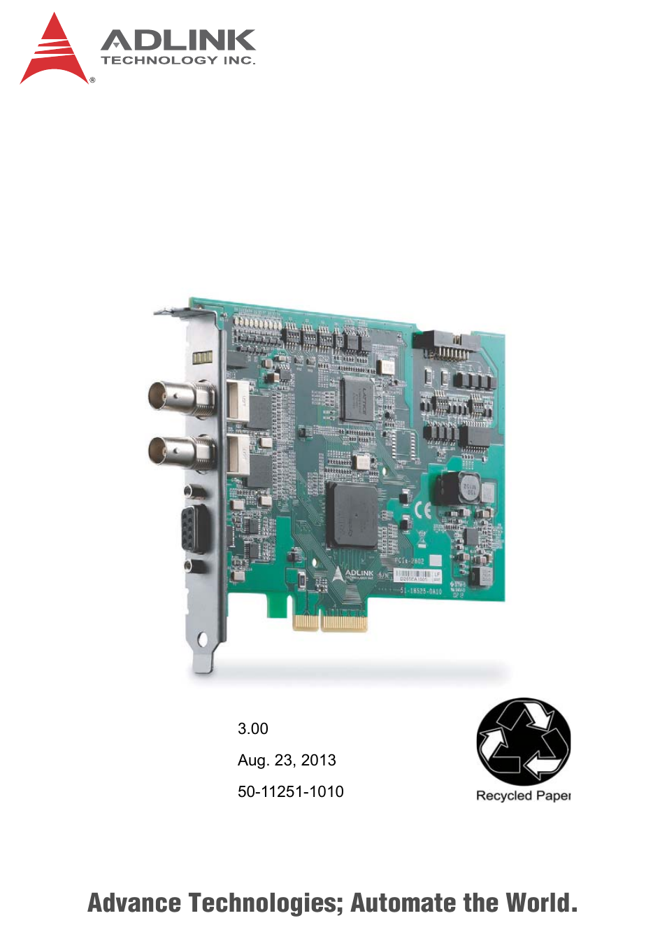 ADLINK PCIe-2602 User Manual | 60 pages