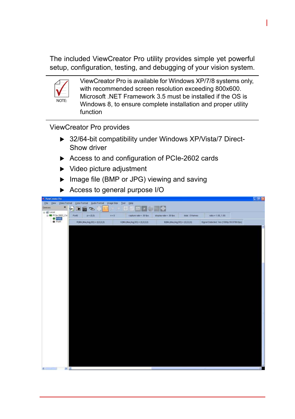 Appendix a viewcreator pro utility, A appendix: viewcreator pro utility, Figure a-1: viewcreator pro interface | ADLINK PCIe-2602 User Manual | Page 37 / 60