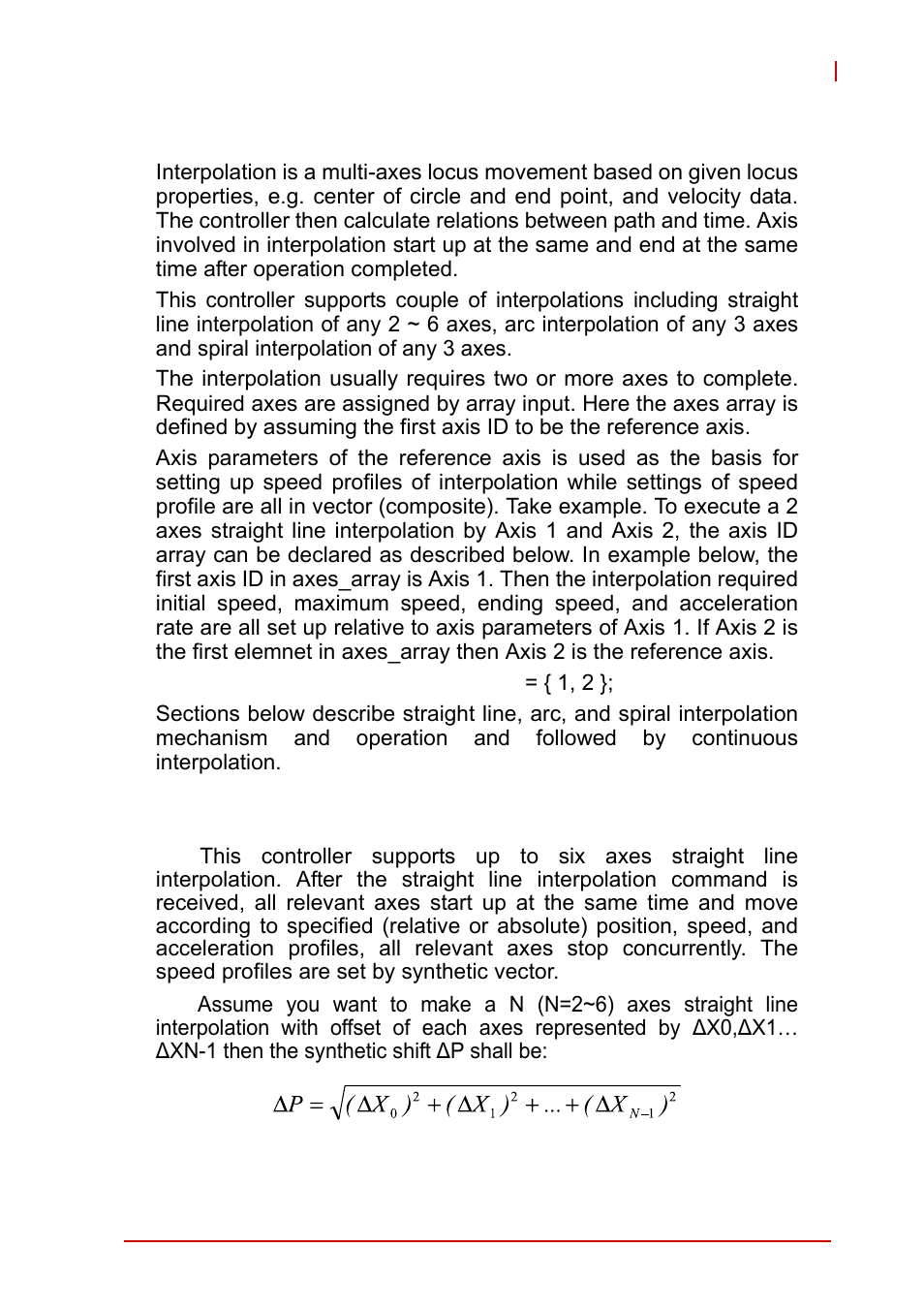 7 interpolation, 1 linear interpolation, Interpolation | Linear interpolation | ADLINK AMP-208C User Manual | Page 120 / 193