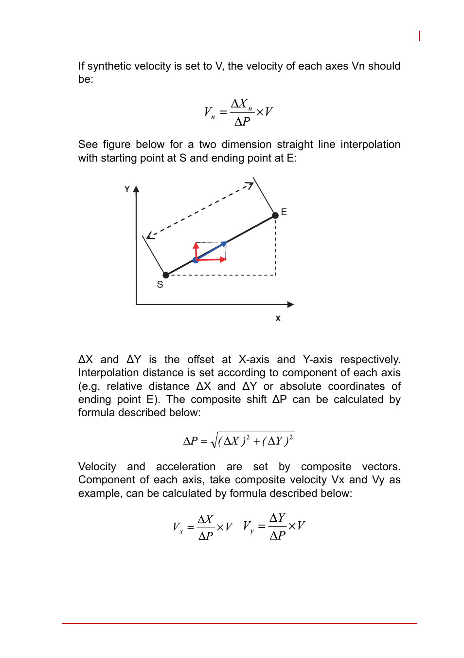 Figure 4-26, Two-dimension straight line interpolation | ADLINK AMP-208C User Manual | Page 121 / 193