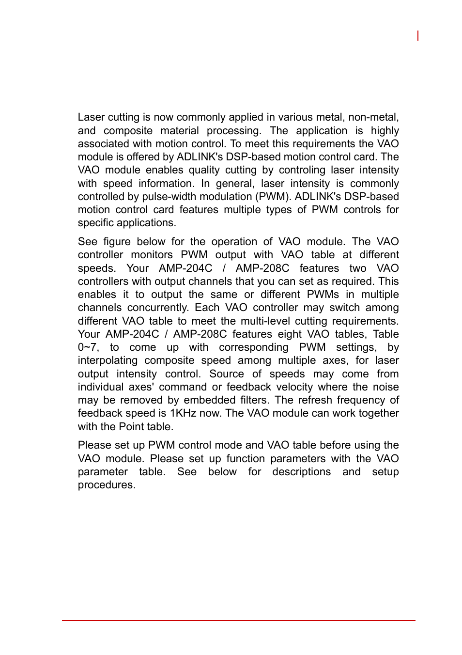 3 pwm control (laser control) (vao table control), Pwm control (laser control) (vao table control)140 | ADLINK AMP-208C User Manual | Page 154 / 193