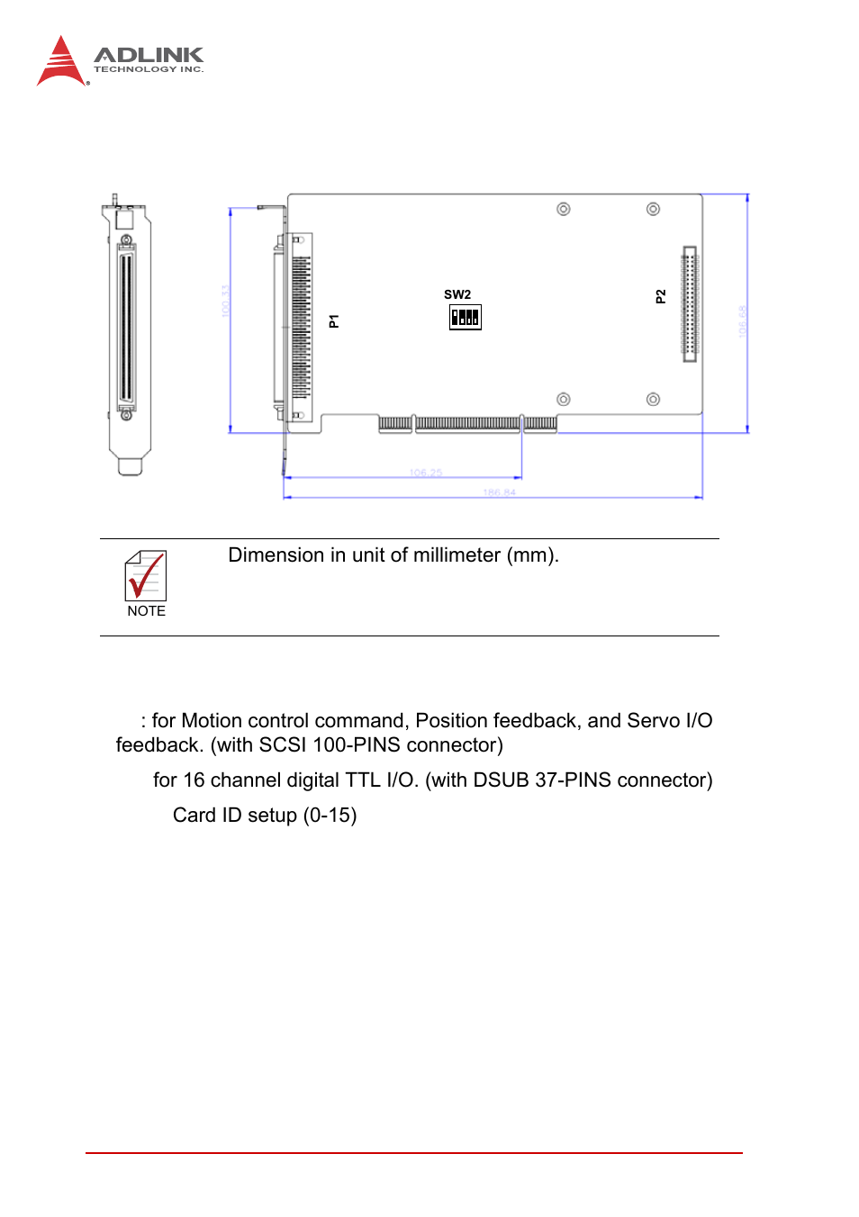 2 amp-204c / amp-208c exterior profile diagram, Amp-204c / amp-208c exterior profile diagram, Figure 2-1 | Amp-204c exterior profile diagram | ADLINK AMP-208C User Manual | Page 24 / 193