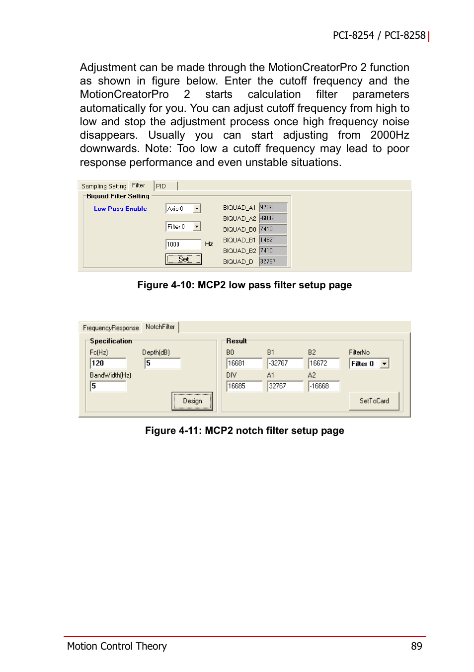 Figure 4-10, Figure 4-11 | ADLINK PCI-8258 User Manual | Page 103 / 226