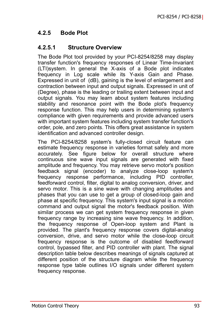 5 bode plot, Bode plot | ADLINK PCI-8258 User Manual | Page 107 / 226