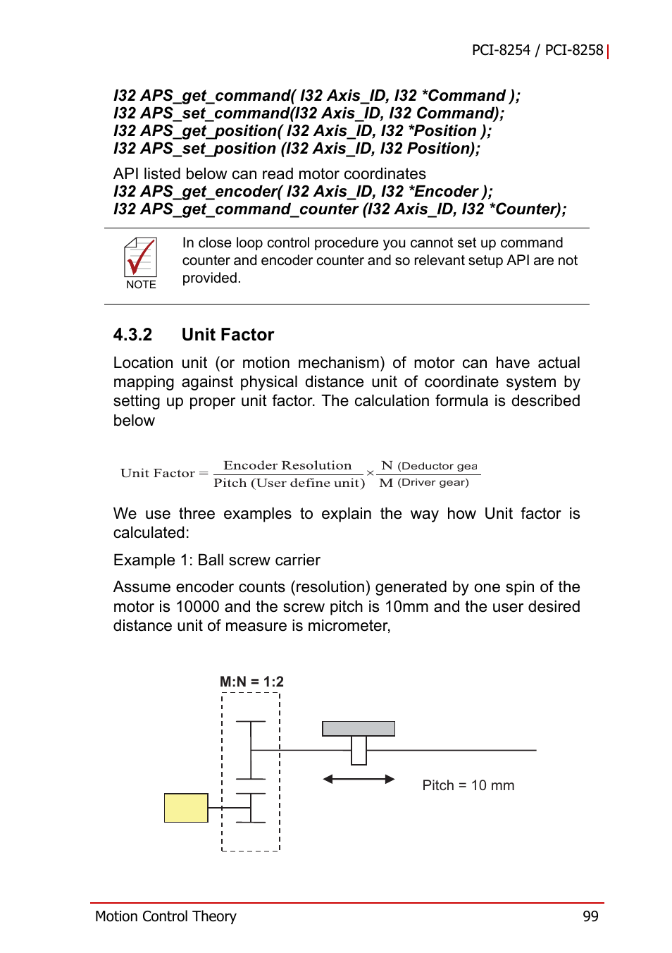 2 unit factor, Unit factor | ADLINK PCI-8258 User Manual | Page 113 / 226