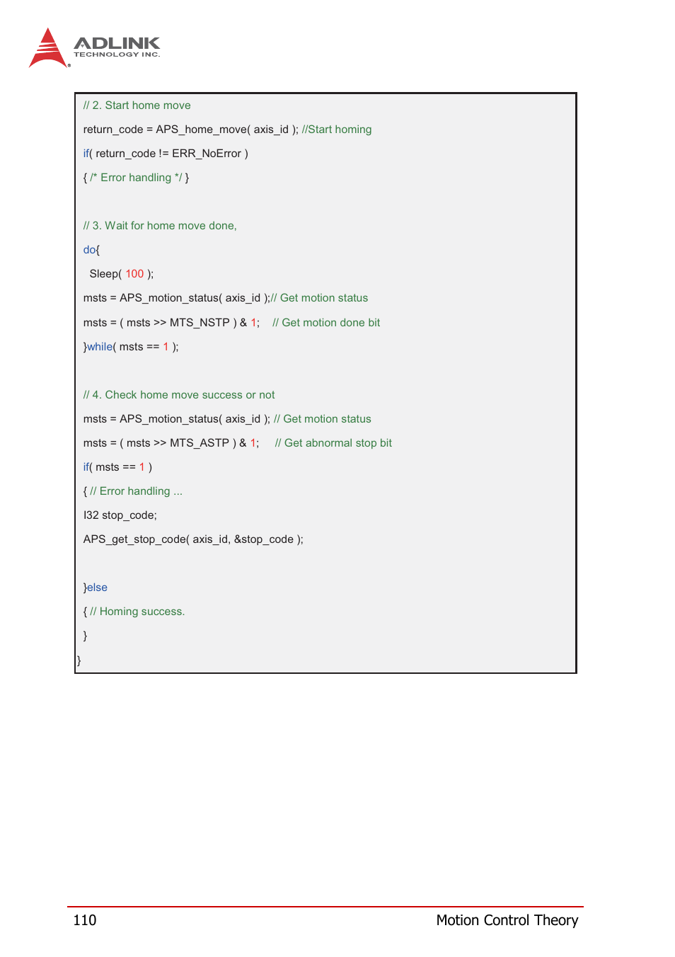 110 motion control theory | ADLINK PCI-8258 User Manual | Page 124 / 226