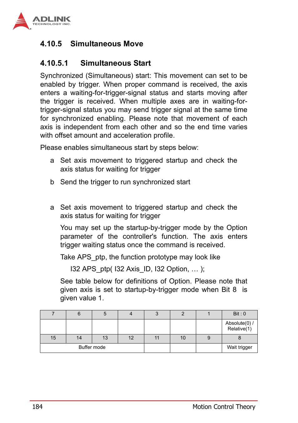 5 simultaneous move, Simultaneous move | ADLINK PCI-8258 User Manual | Page 198 / 226