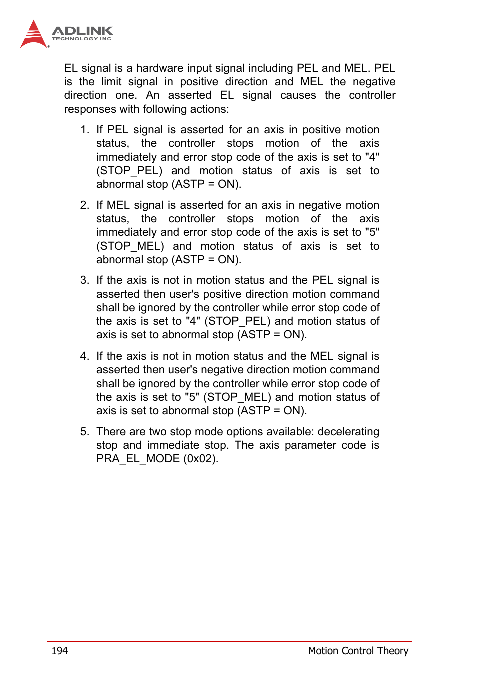 ADLINK PCI-8258 User Manual | Page 208 / 226