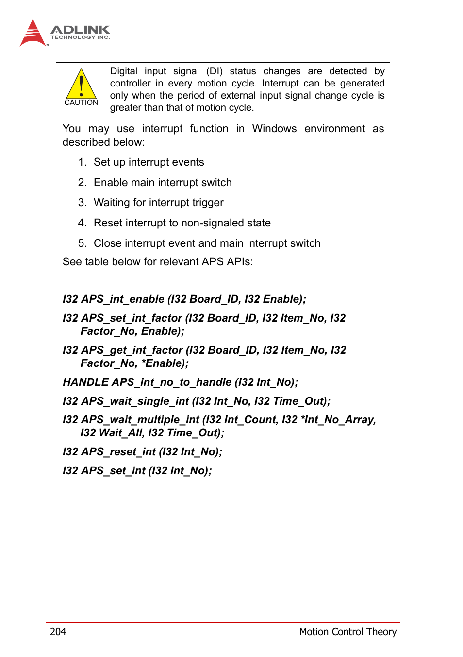 ADLINK PCI-8258 User Manual | Page 218 / 226
