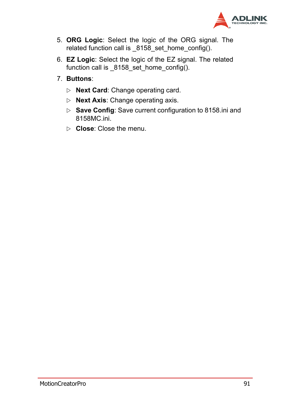 ADLINK PCI-8158 User Manual | Page 101 / 220