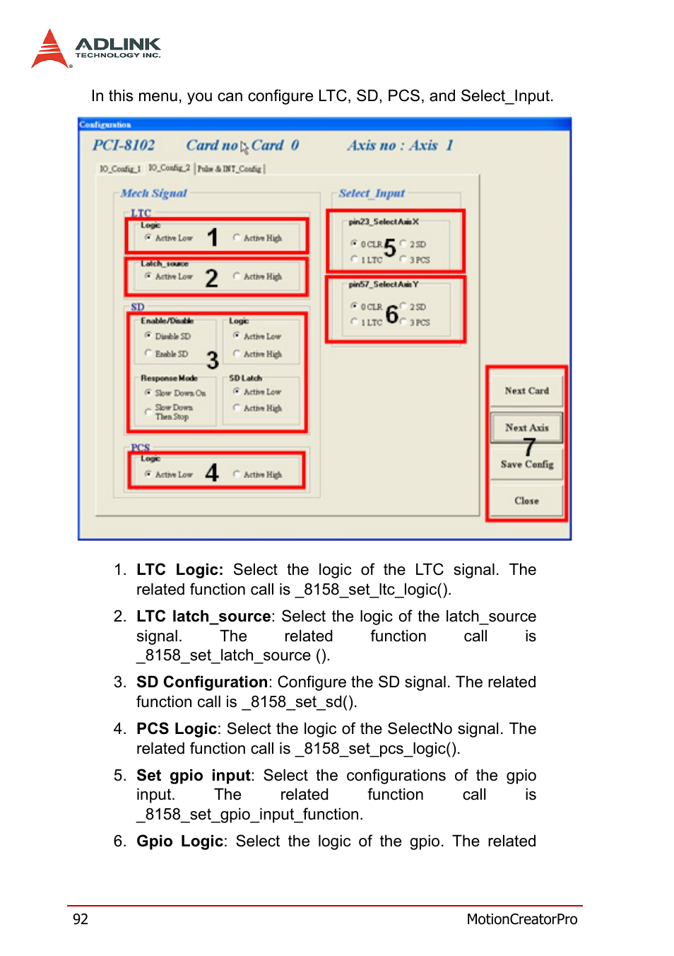 ADLINK PCI-8158 User Manual | Page 102 / 220