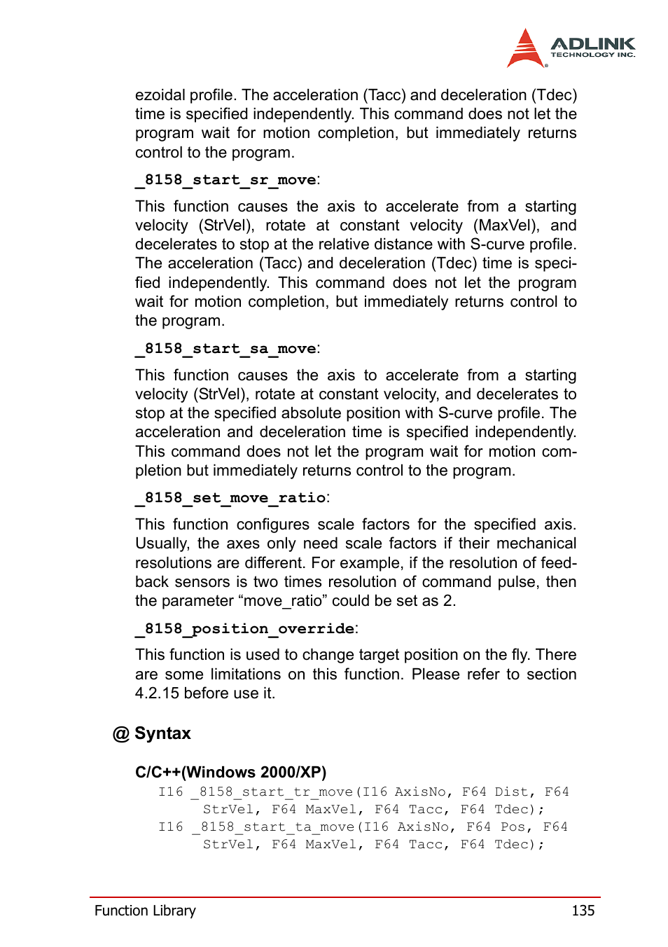 ADLINK PCI-8158 User Manual | Page 145 / 220
