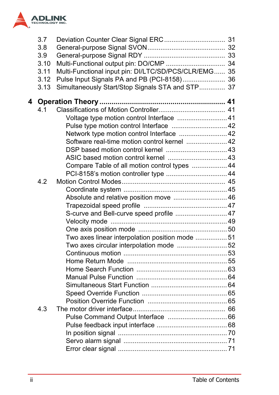 ADLINK PCI-8158 User Manual | Page 6 / 220