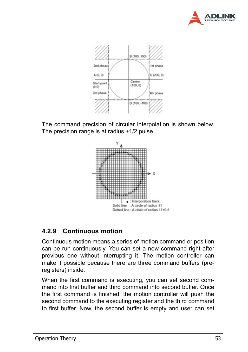 9 continuous motion, Continuous motion | ADLINK PCI-8158 User Manual | Page 63 / 220