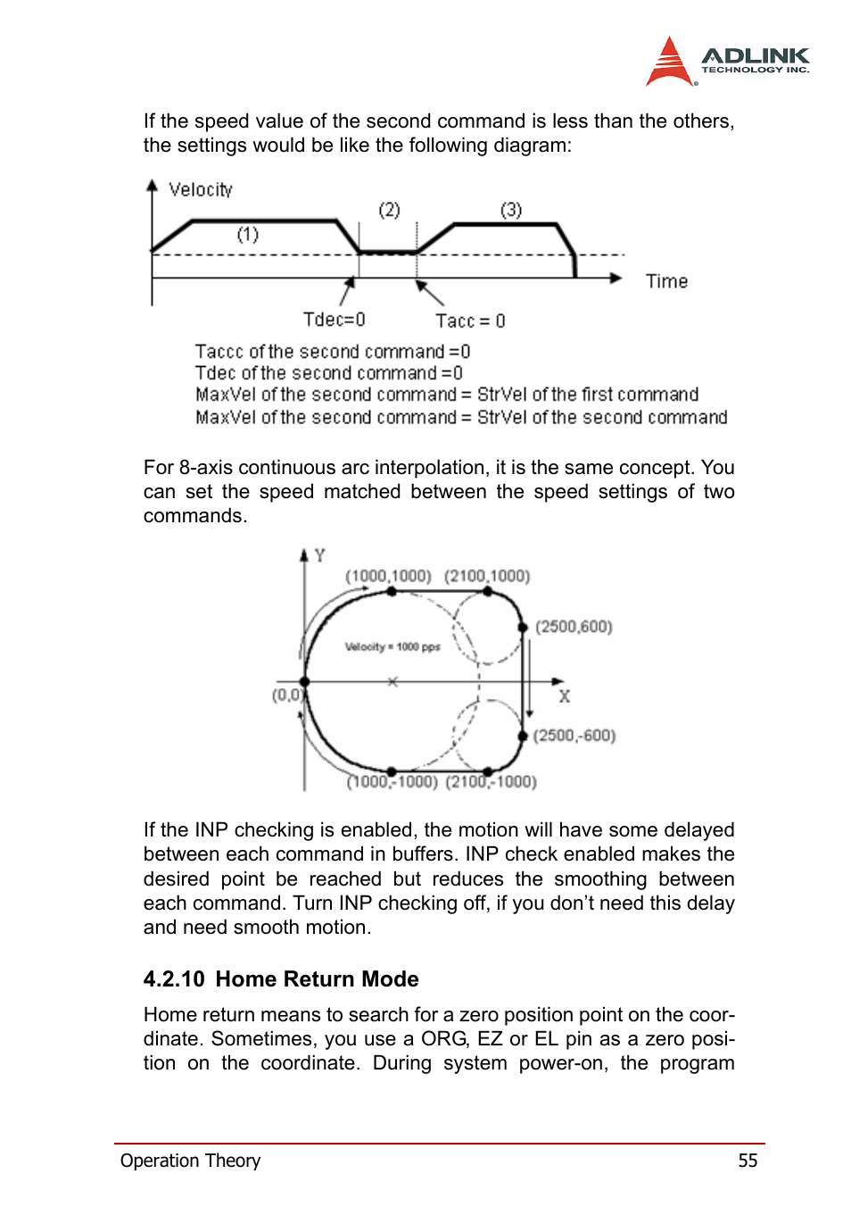 10 home return mode, Home return mode | ADLINK PCI-8158 User Manual | Page 65 / 220