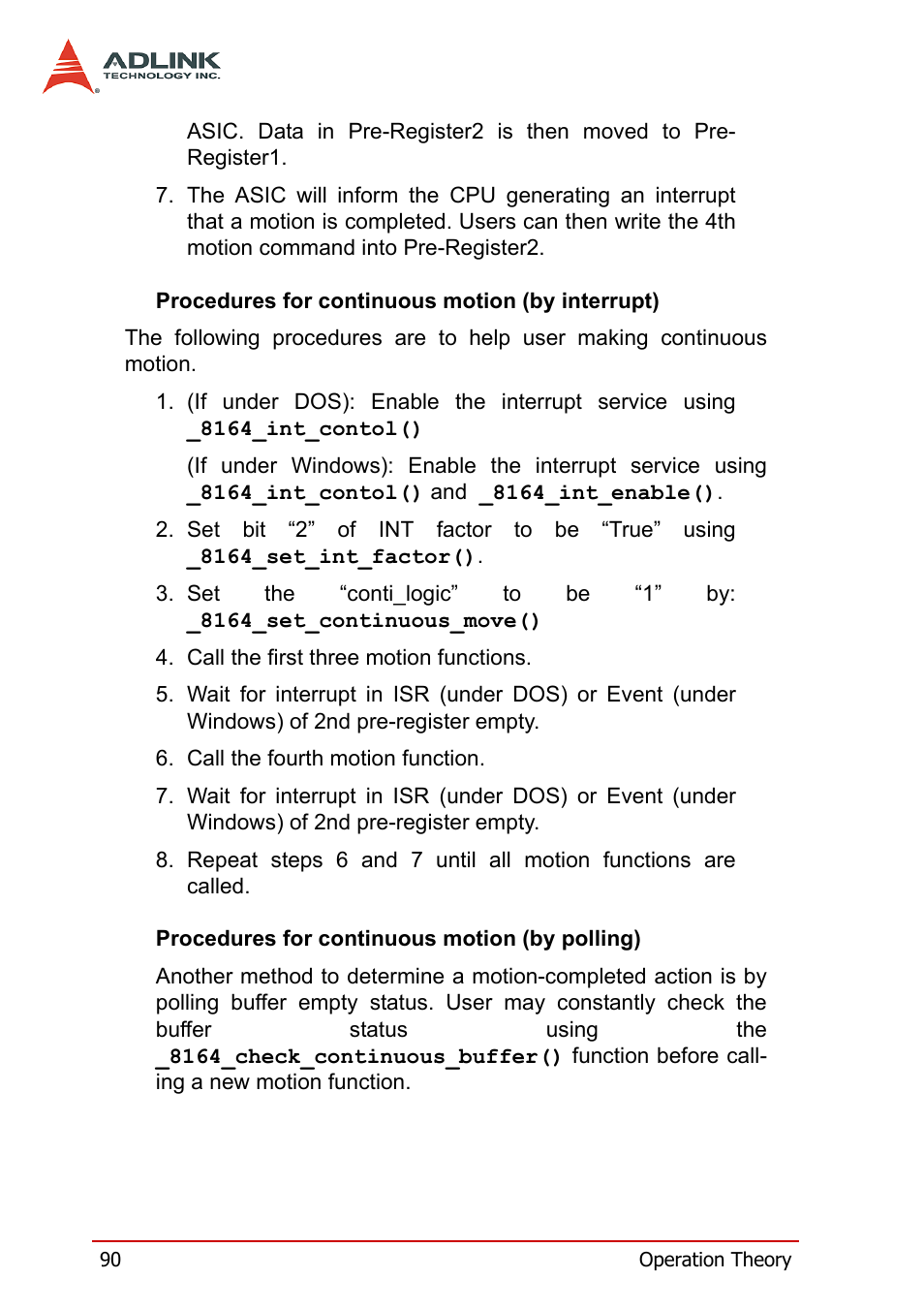 ADLINK PCI-8164 User Manual | Page 102 / 310