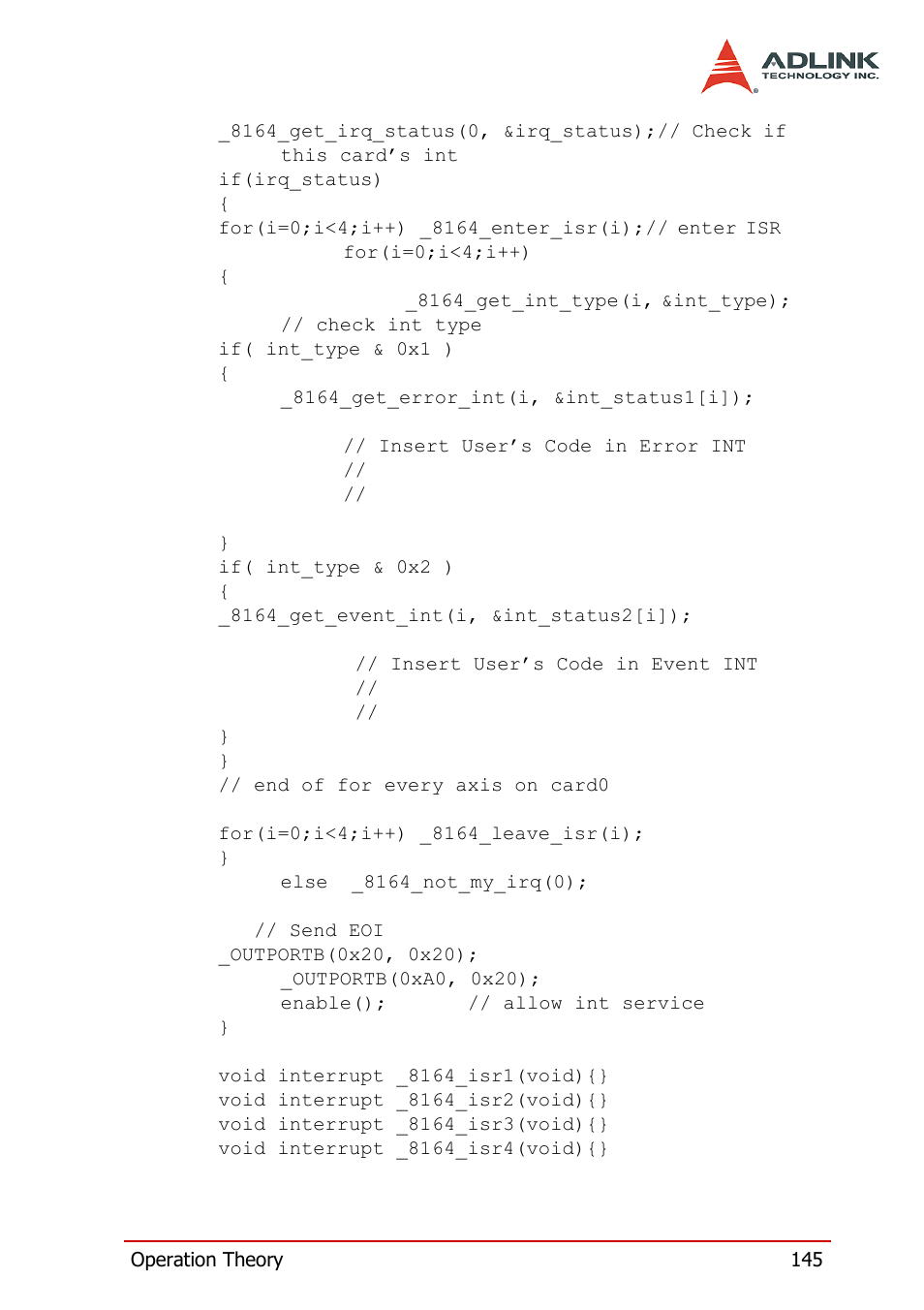 ADLINK PCI-8164 User Manual | Page 157 / 310