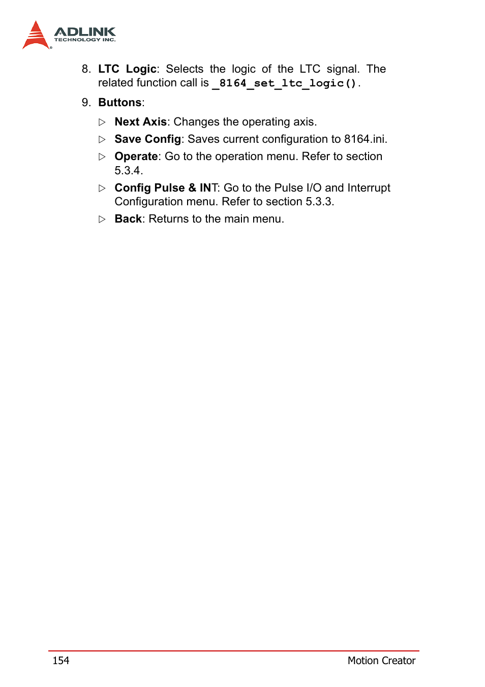 ADLINK PCI-8164 User Manual | Page 166 / 310