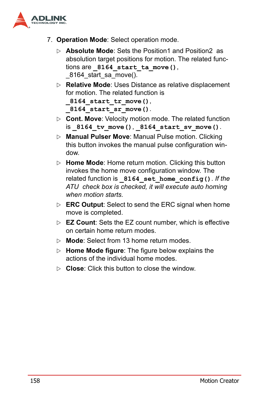 ADLINK PCI-8164 User Manual | Page 170 / 310