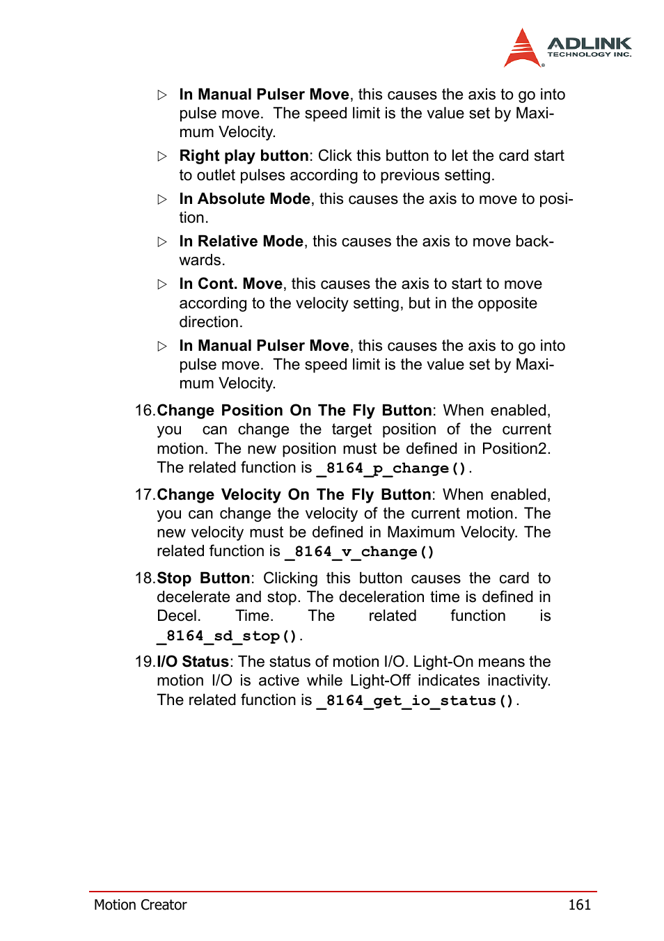 ADLINK PCI-8164 User Manual | Page 173 / 310