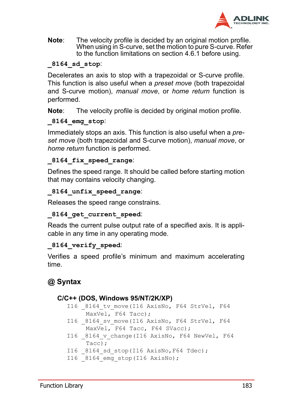 ADLINK PCI-8164 User Manual | Page 195 / 310