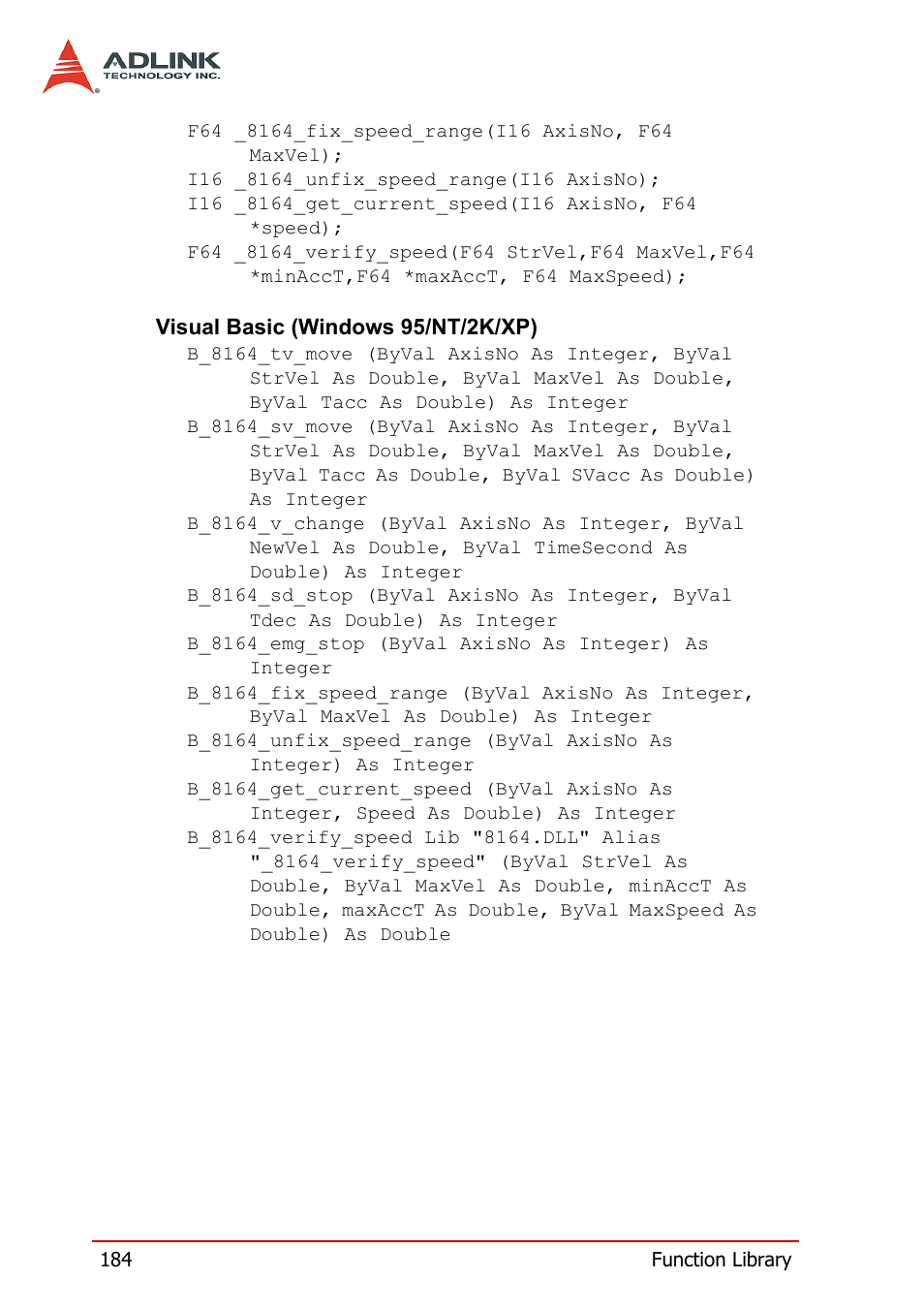 ADLINK PCI-8164 User Manual | Page 196 / 310
