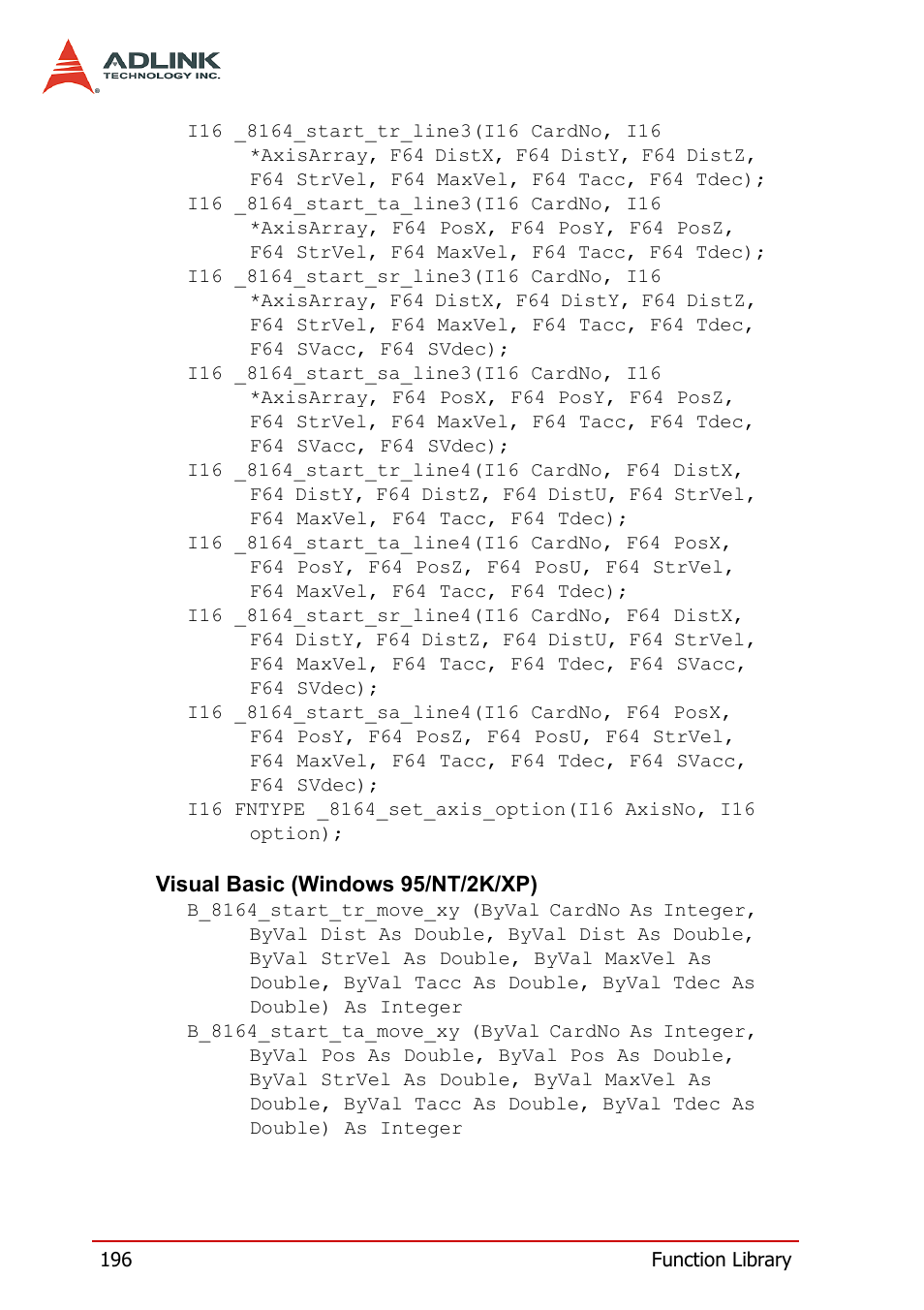 ADLINK PCI-8164 User Manual | Page 208 / 310